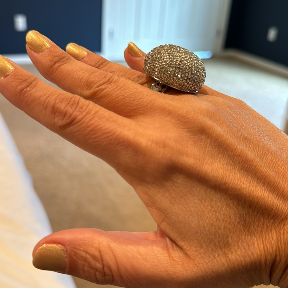 Disco Ball Ring Size Is Around 6 1/2 - image 5